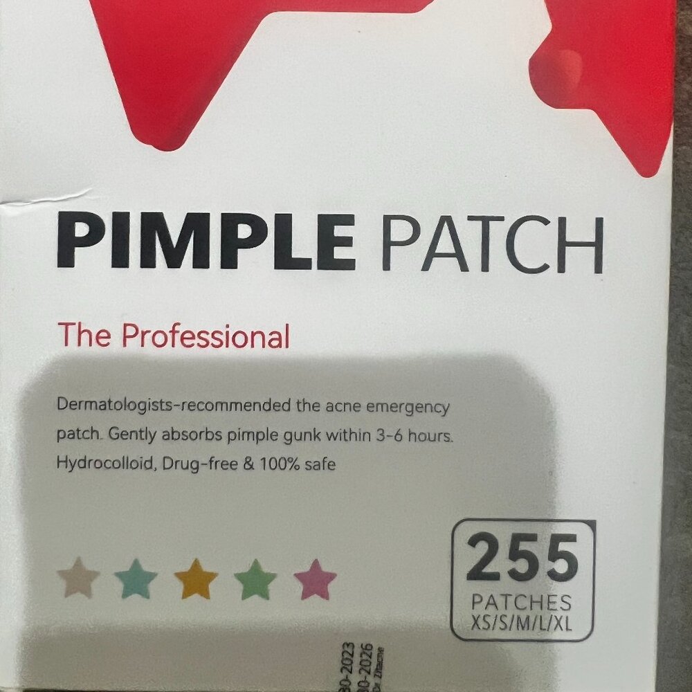 (1 box) - 255 Patches - Pimple Patch (XS/S/M/L/XL) Acne Patches
